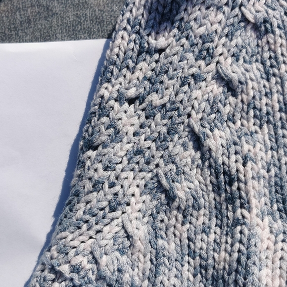 Gap Kids XXL 14 - 16 open cardigan cargi New NWT blue white pinkish tinge - Picture 15 of 15